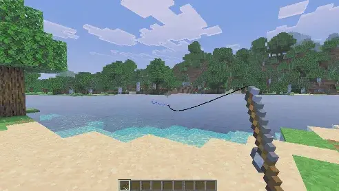 Мод реалистичная рыбалка для MCPElBedrock3