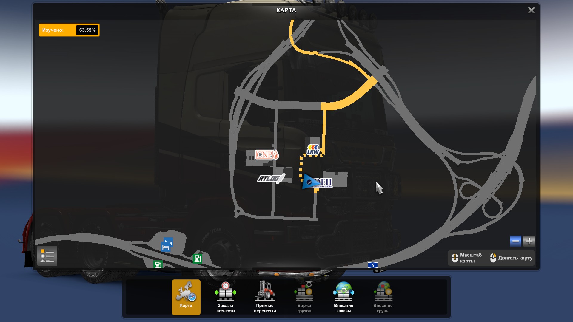 Скрытые и объездные дороги в Euro Truck Simulator 2*