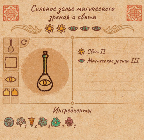 Рецепты всех сильных зелий(3ур.) в Potion Craft