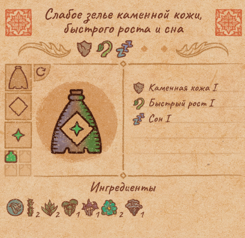 Рецепты всех сильных зелий(3ур.) в Potion Craft