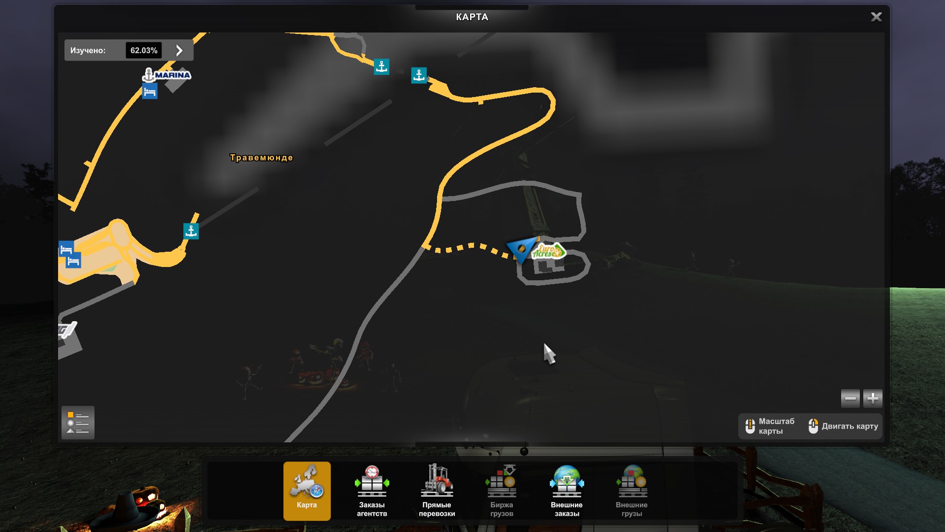 Скрытые и объездные дороги в Euro Truck Simulator 2*
