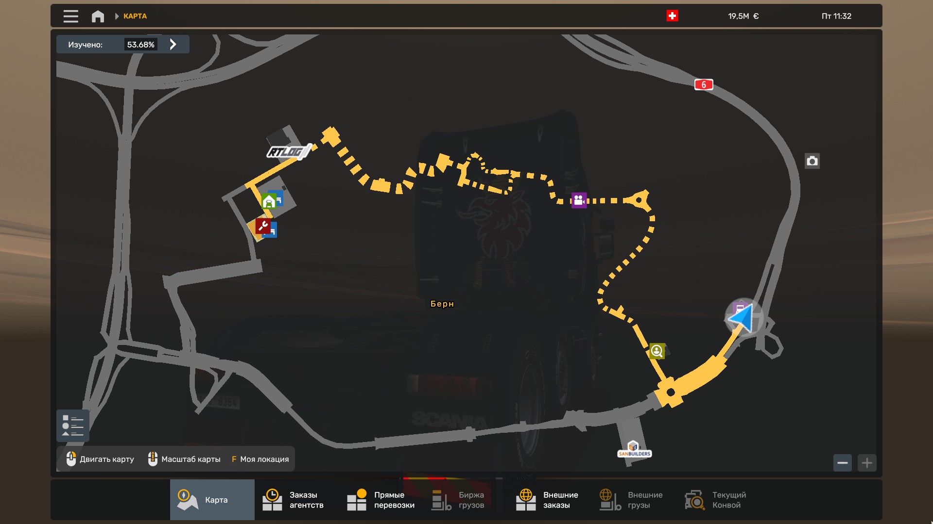 Скрытые и объездные дороги в Euro Truck Simulator 2*