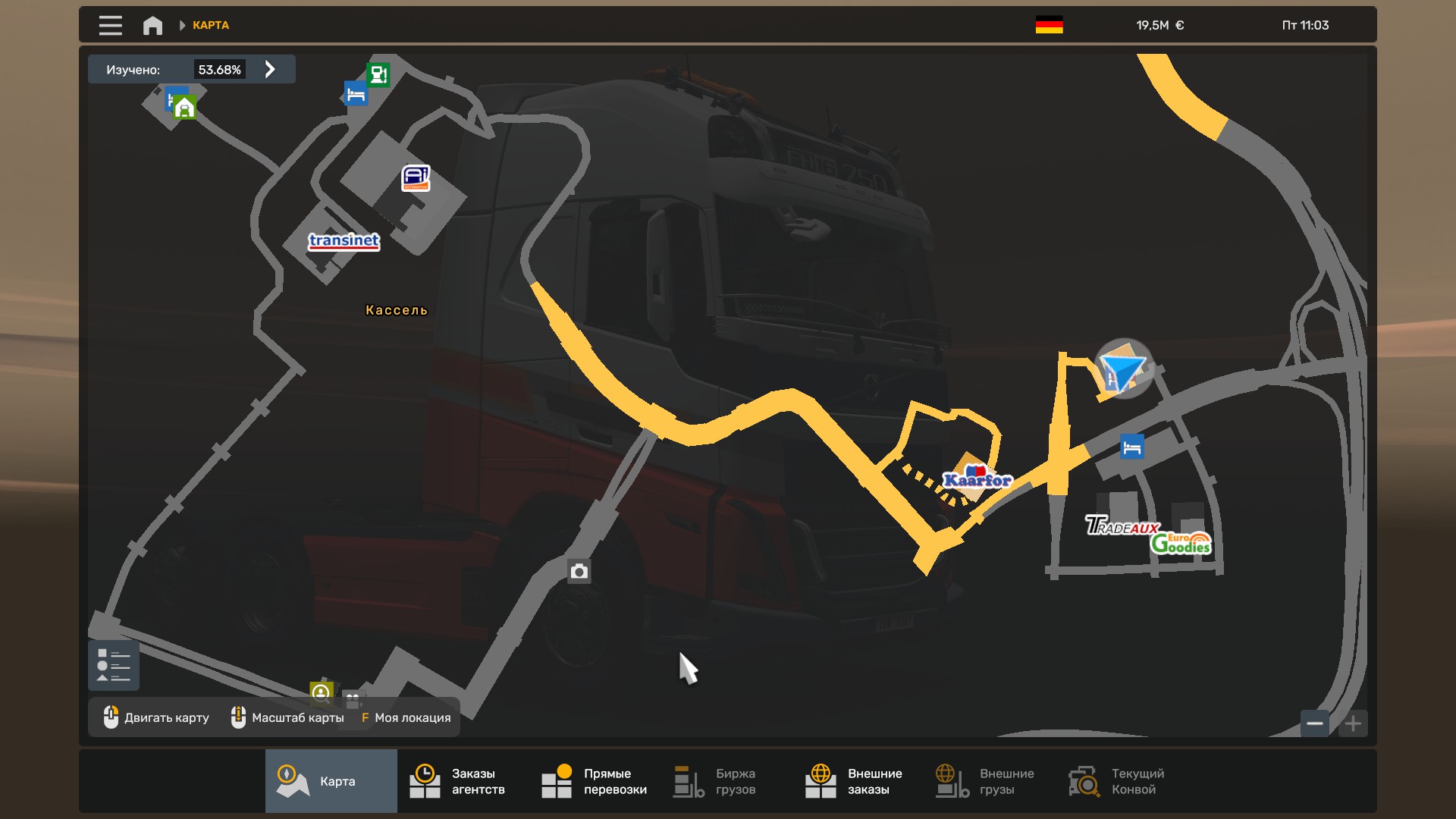 Скрытые и объездные дороги в Euro Truck Simulator 2*