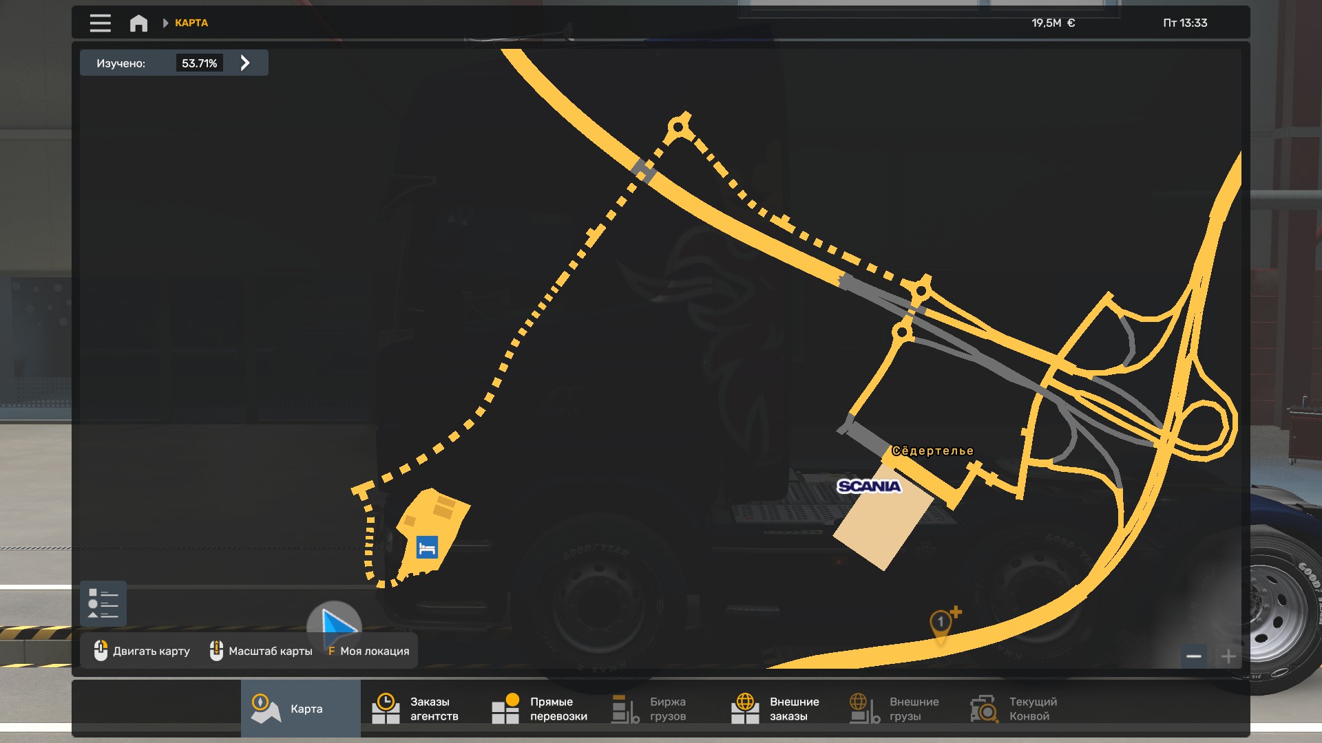 Скрытые и объездные дороги в Euro Truck Simulator 2*