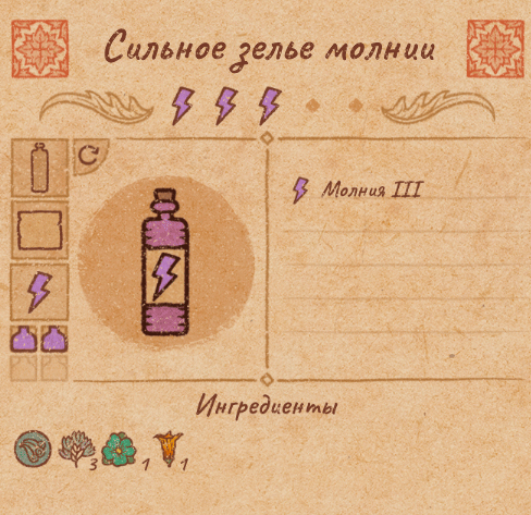 Рецепты всех сильных зелий(3ур.) в Potion Craft