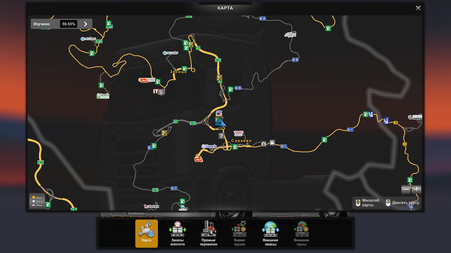 Скрытые и объездные дороги в Euro Truck Simulator 2*