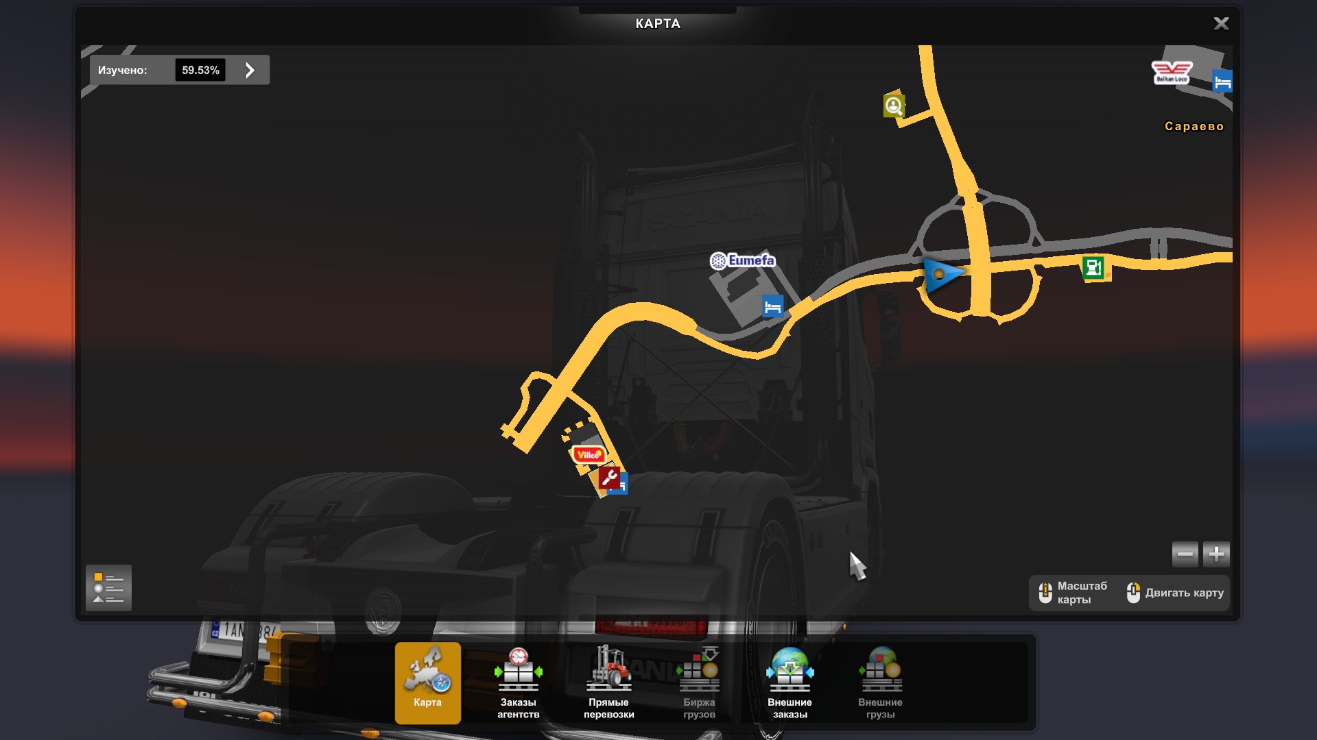 Скрытые и объездные дороги в Euro Truck Simulator 2*