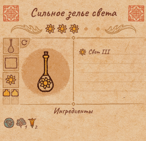 Рецепты всех сильных зелий(3ур.) в Potion Craft