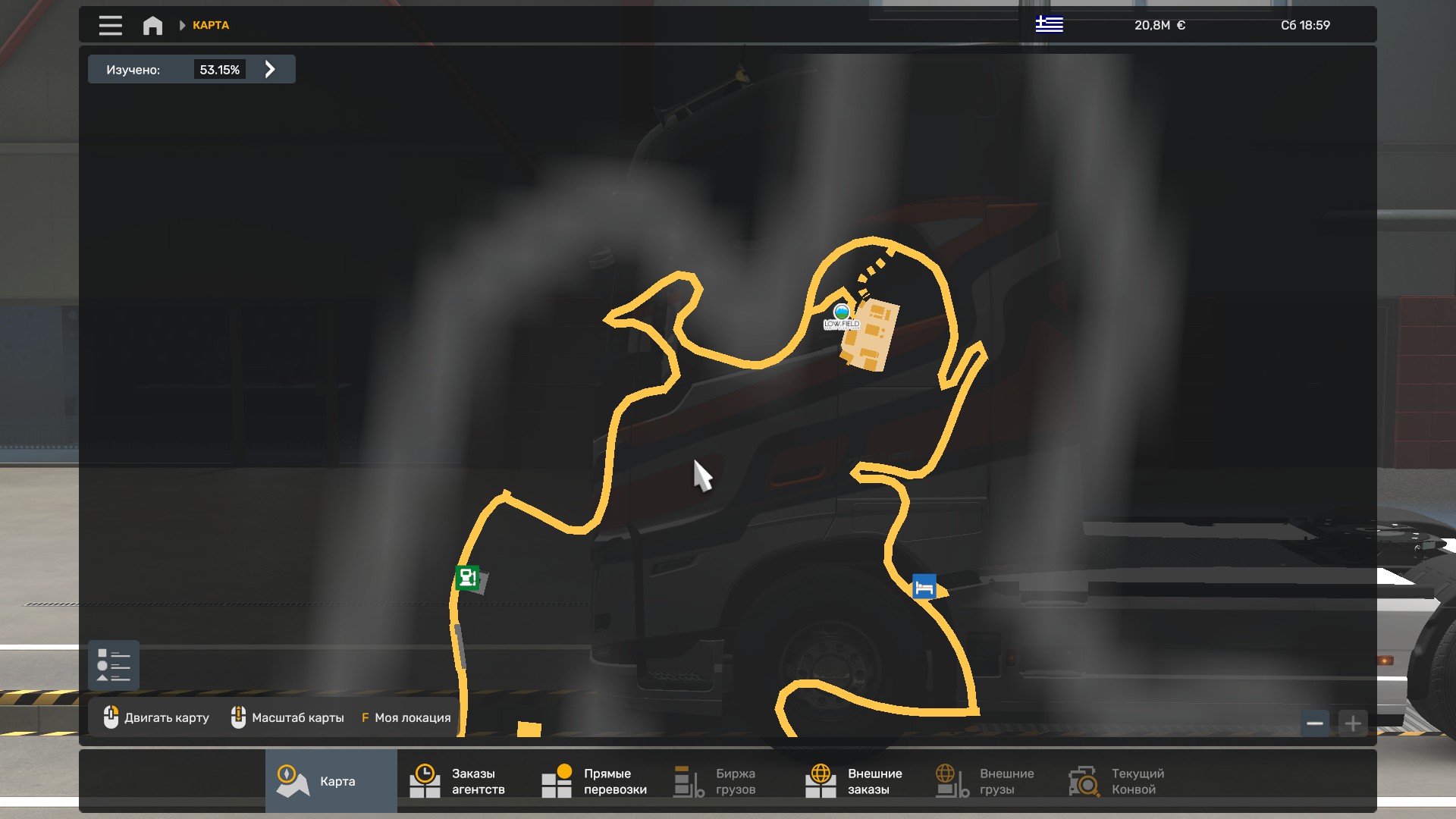 Скрытые и объездные дороги в Euro Truck Simulator 2*