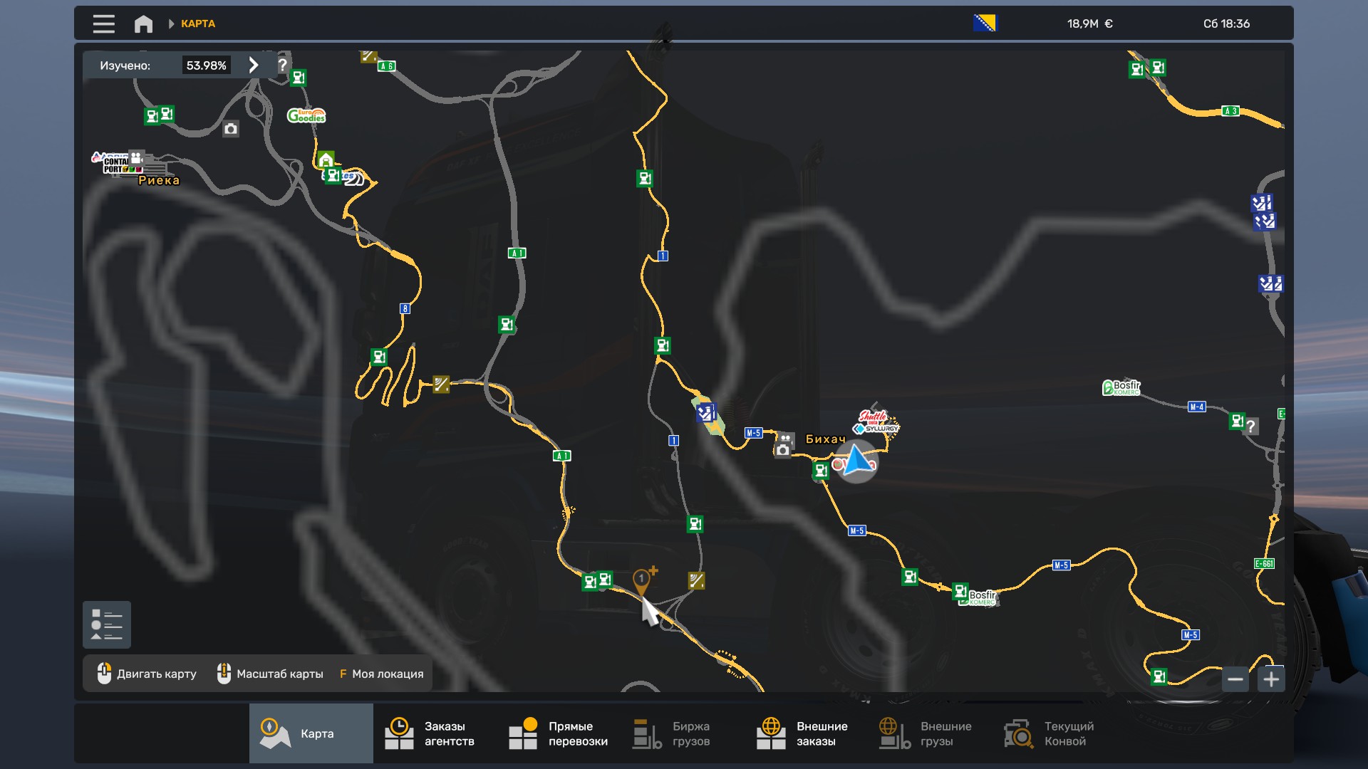 Скрытые и объездные дороги в Euro Truck Simulator 2*