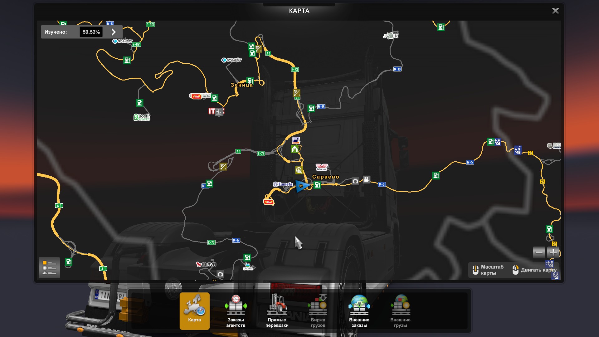Скрытые и объездные дороги в Euro Truck Simulator 2*