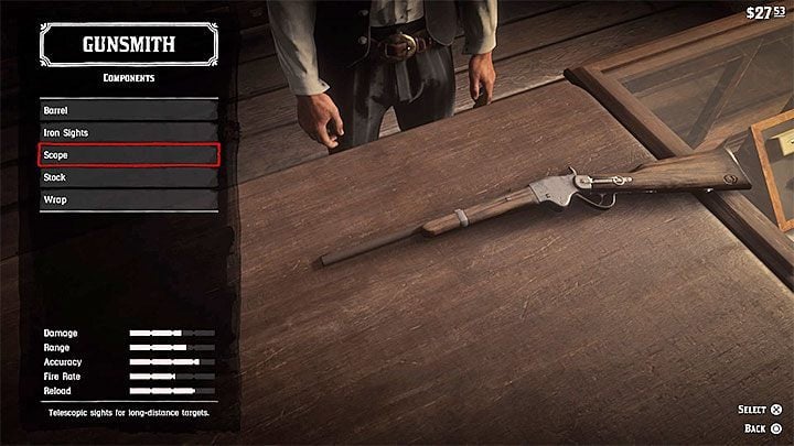 1 - How to get a scope for your rifle in RDR2? - FAQ - Red Dead Redemption 2 Guide