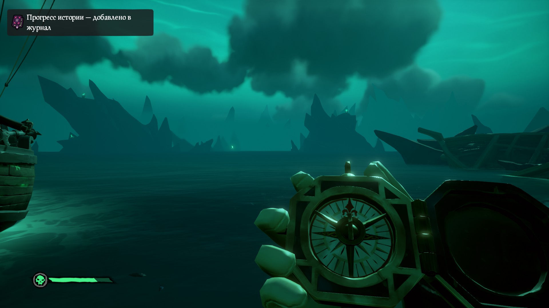 Проходим "Капитаны проклятых" и получаем дневники в Sea of Thieves.