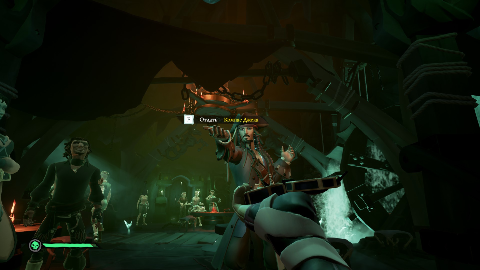 Проходим "Капитаны проклятых" и получаем дневники в Sea of Thieves.