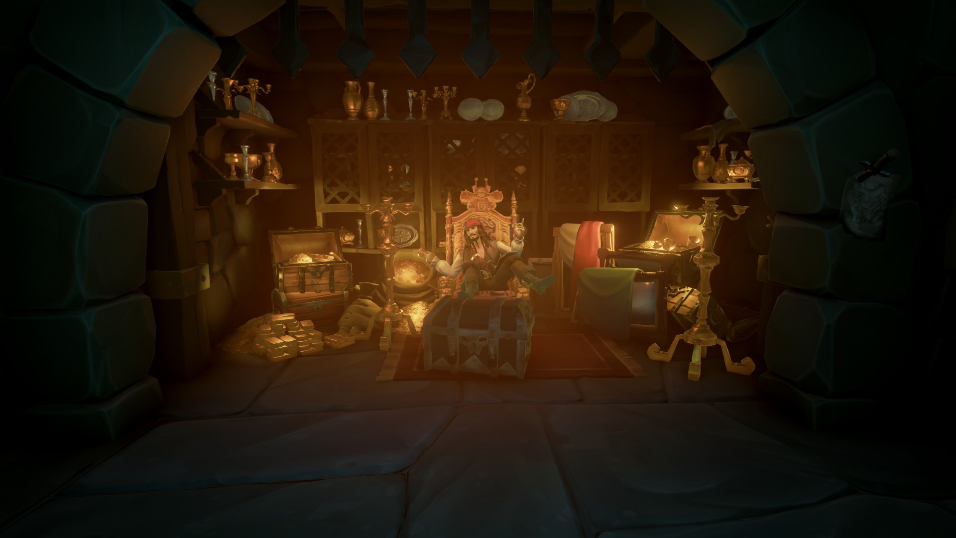 Проходим "Капитаны проклятых" и получаем дневники в Sea of Thieves.