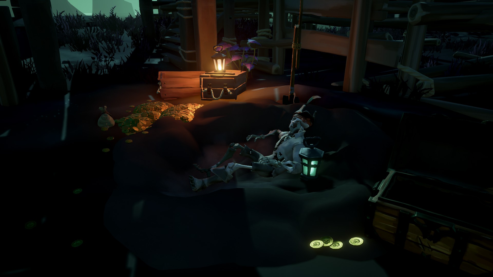 Проходим пиратскую жизнь и получаем дневники в Sea of Thieves.